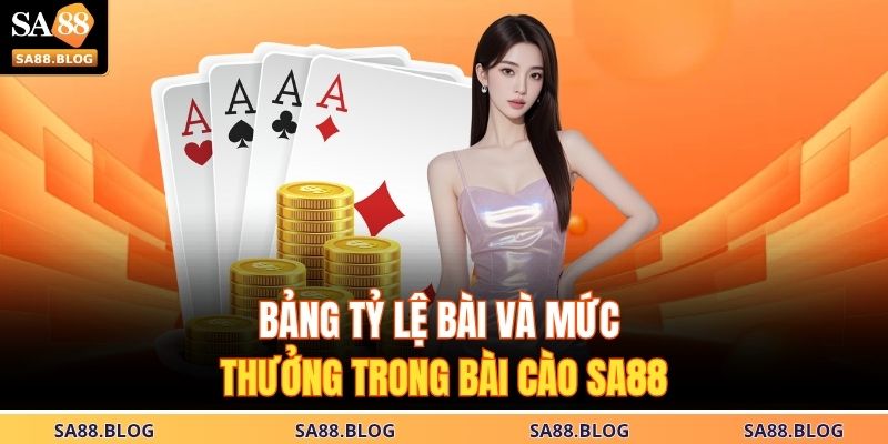 Bài Cào SA88 – Kết Hợp Giữa Tốc Độ Và Tính Toán Chiến Thuật 2 Bảng tỷ lệ bài và mức thưởng trong bài cào SA88