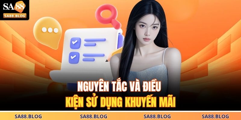 Nguyên tắc và điều kiện sử dụng khuyến mãi